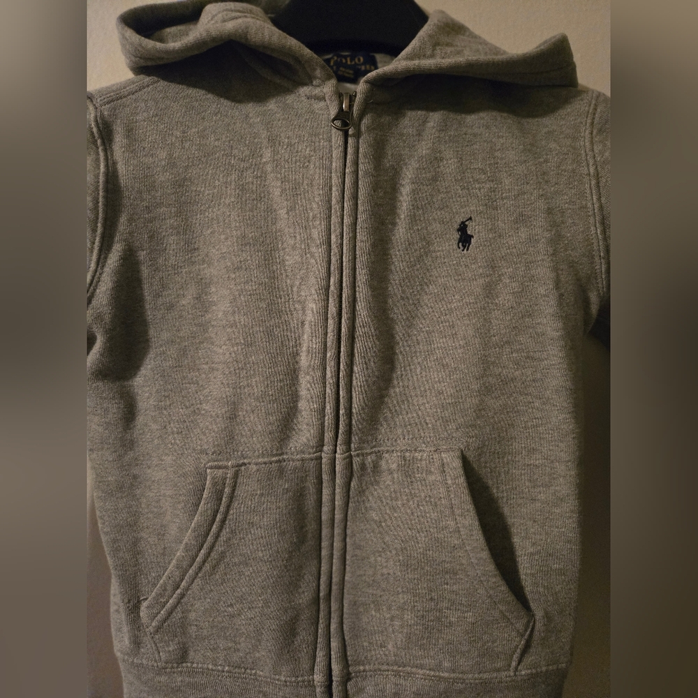Grey Polo Hoodie